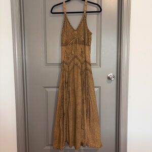 🌿Boho Midi Sundress | Earthy Brown | Size M